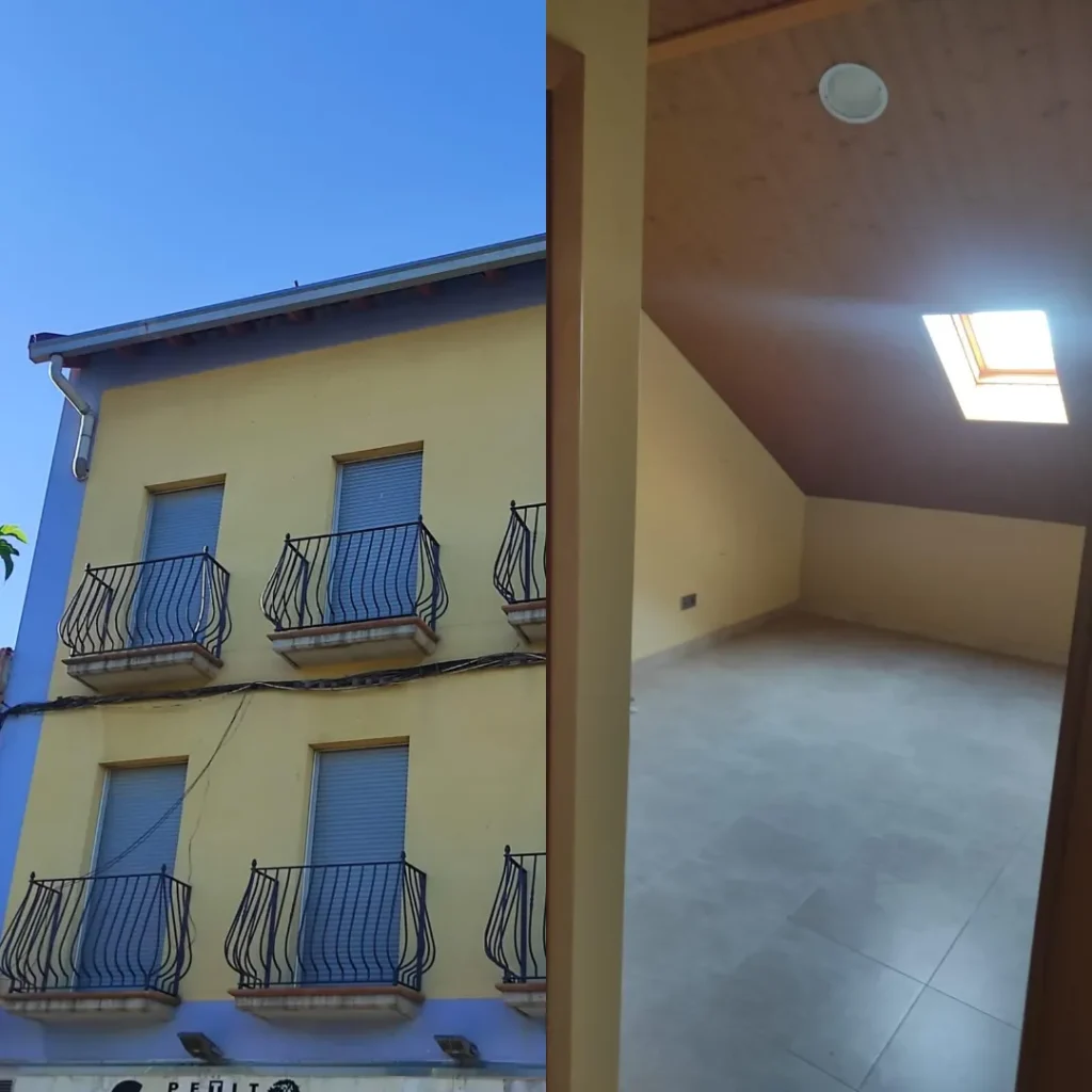 Fachada del Hotel Villafranca en Villafranca de Ebro tras la obra
